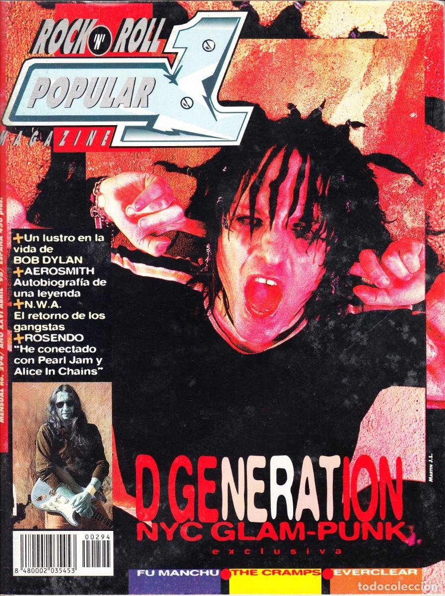 Revistas de m&uacute;sica: POPULAR 1. N&ordm; 294. BOB DYLAN, AEROSMITH, ROSENDO, THE CRAMPS, EVERCLEAR, FU MANCHU