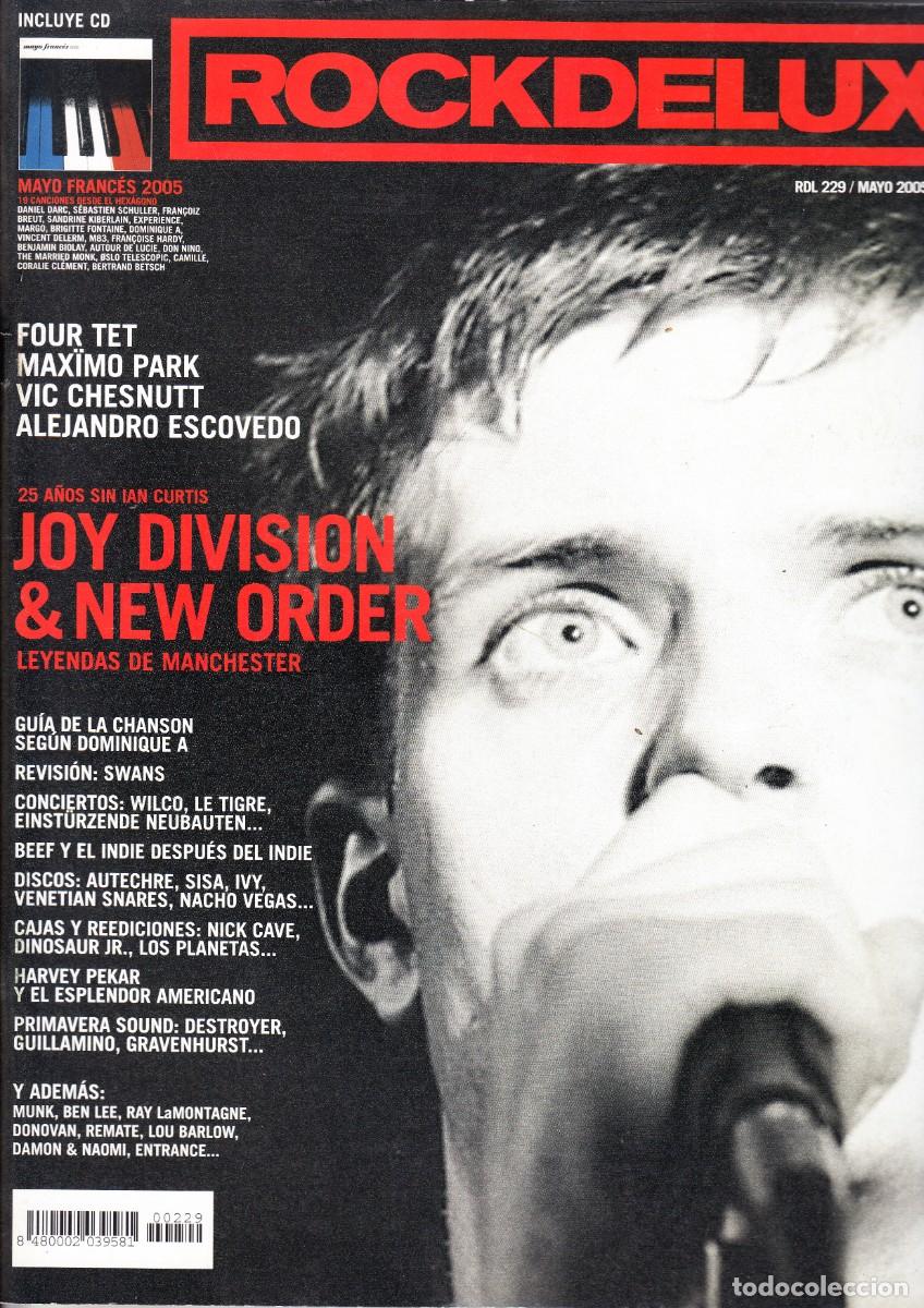 Revistas de m&uacute;sica: ROCK DE LUX. N&ordm; 229. JOY DIVISION, NEW ORDER, ALEJANDRO ESCOVEDO, VIC CHESNUTT