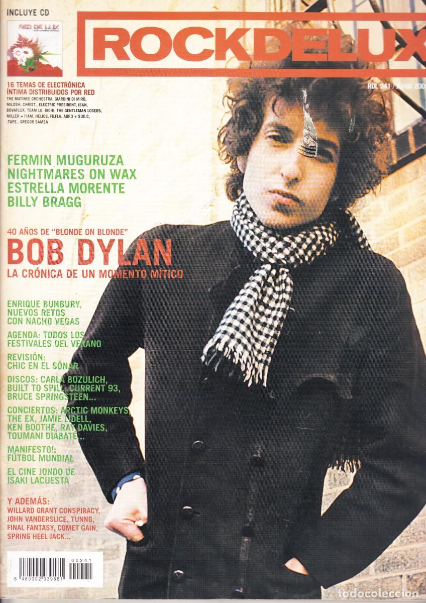 Revistas de m&uacute;sica: ROCK DE LUX. N&ordm; 241. BOB DYLAN, FERMIN MUGURUZA, BILLY BRAGG, ENRIQUE BUNBURY