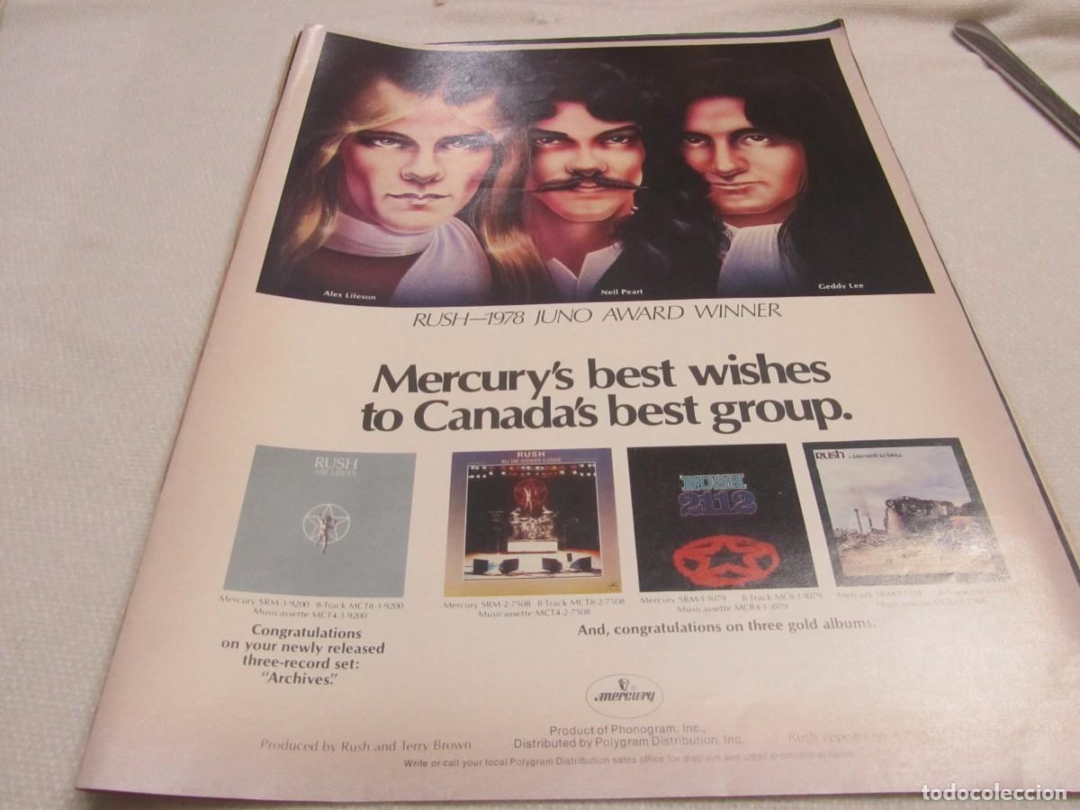 Revistas de m&uacute;sica: RUSH, ANUNCIO DE PRENSA