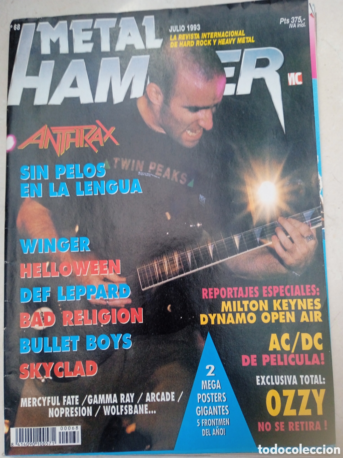 Revistas de m&uacute;sica: Revista Metal Hammer n&deg;68 julio 93 H&eacute;roes del Silencio