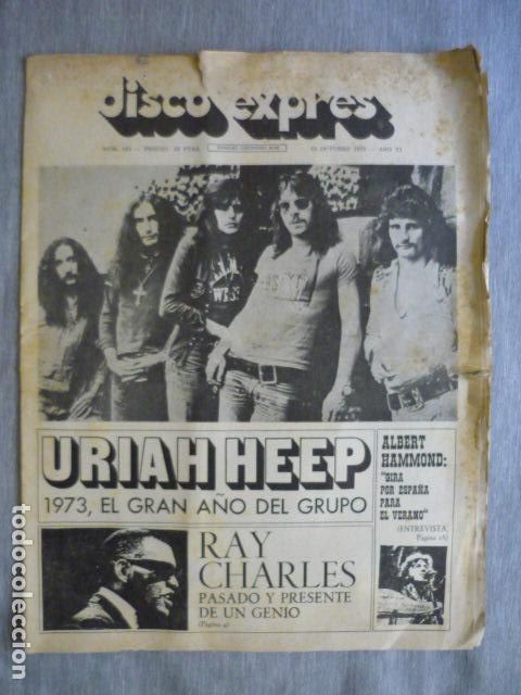 Riviste di musica: DISCO EXPRES N&ordm; 245 OCTUBRE 1973, HURIAH HEEP, ALBERT HAMMOND, RAY CHARLES