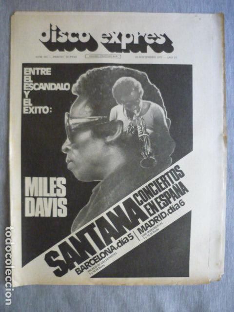 Magazines de musique: DISCO EXPRES N&ordm; 251 ROSA LEON SANTANA MILES DAVIS ROLLING STONES DAVID BOWIE PATXI ANDION ROBERTA FL