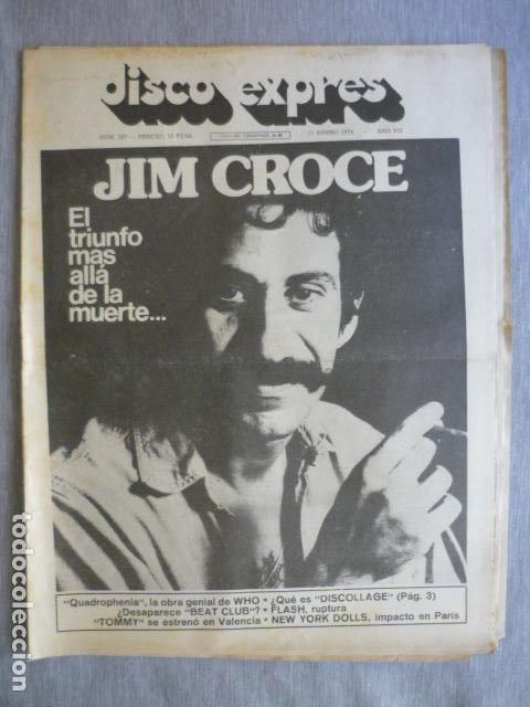 Magazines de musique: DISCO EXPRES N&ordm; 257 JIM CROCE, JOE WALSH, NEW YORK DOLLS, TOMMY MUSICAL ESTRENO EN VALENCIA