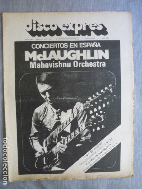 Music magazines: DISCO EXPRES N&ordm; 283 MCLAUGHLIN LED ZEPPELIN MIKE OLDFIELD PINK FLOYD SLADE HENDRIX PACO DE LUCIA