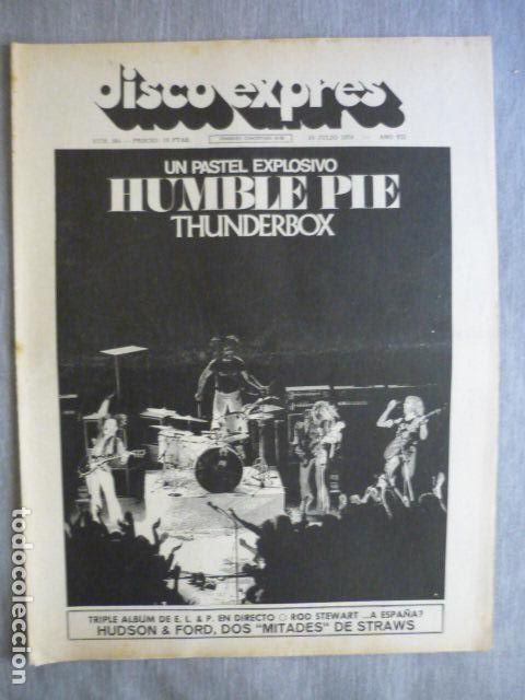 Magazines de musique: DISCO EXPRES N&ordm; 284 humple pie, straws, marvin gaye