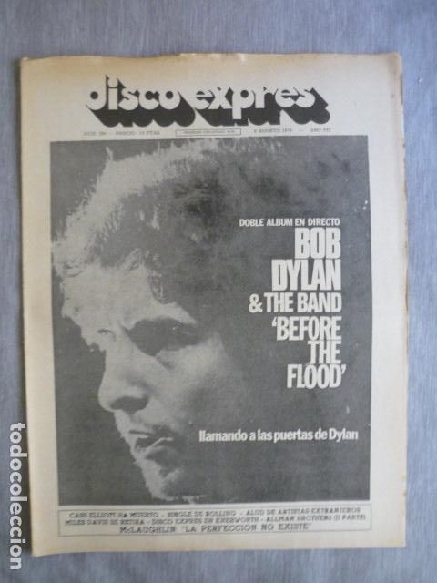 Riviste di musica: DISCO EXPRES N&ordm; 286 BOB DYLAN, THE BAND BEFORE THE FLOOD