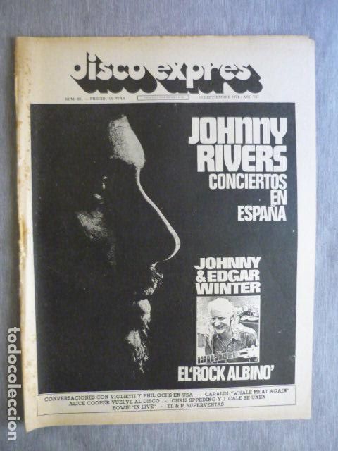 Music magazines: DISCO EXPRES N&ordm; 291 JOHNY RIVERS, EDGAR WINTER