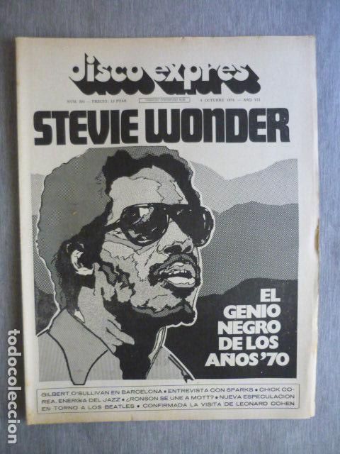 Musikzeitschriften: DISCO EXPRES N&ordm; 294 STEVIE WONDER CHICK COREA SPARKS