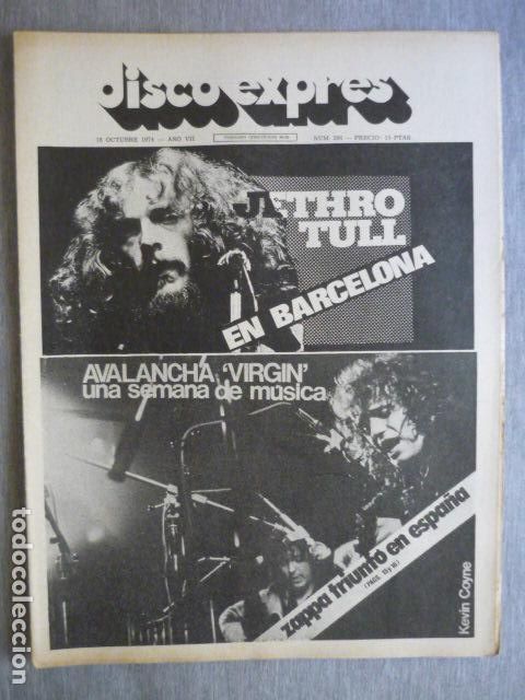 Magazines de musique: DISCO EXPRES N&ordm; 296 KEVIN COYNE JETHRO TULL BRIAN AUGER HERBIE MANN ZAPPA