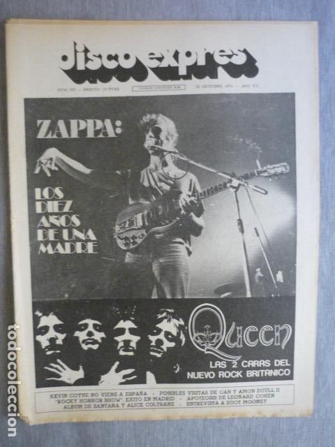 Magazines de musique: DISCO EXPRES N&ordm; 297 QUEEN FRANK ZAPPA EDUARDO BORT