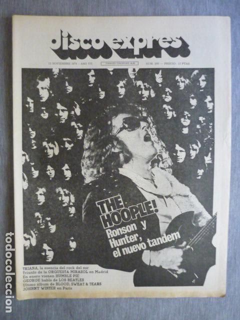 Music magazines: DISCO EXPRES N&ordm; 300 IAN HUNTER MOTT THE HOOPLE JIMI HENDRIX TRIANA JOHNNY WINTER