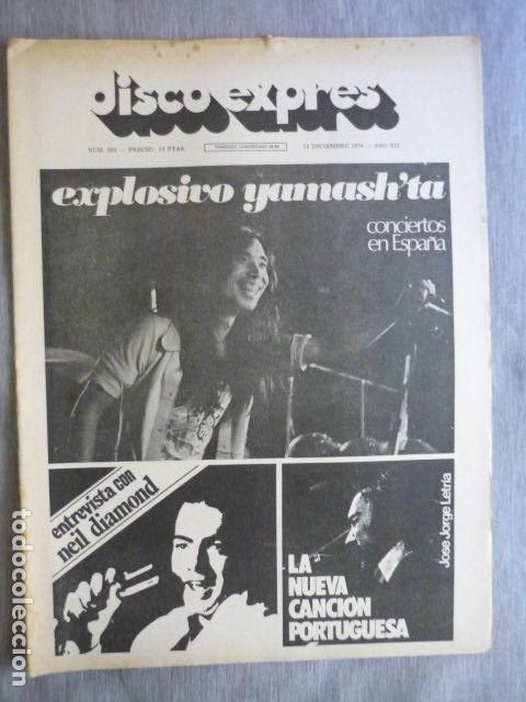 Magazines de musique: DISCO EXPRES N&ordm; 304 NEIL DIAMOND, YAMASH'T