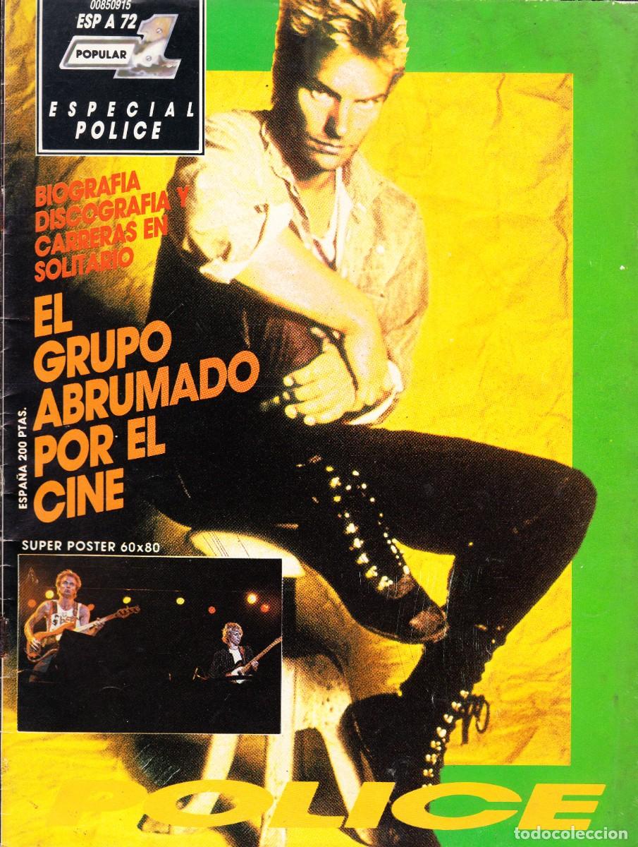 Revistas de m&uacute;sica: POPULAR 1. ESPECIAL THE POLICE.