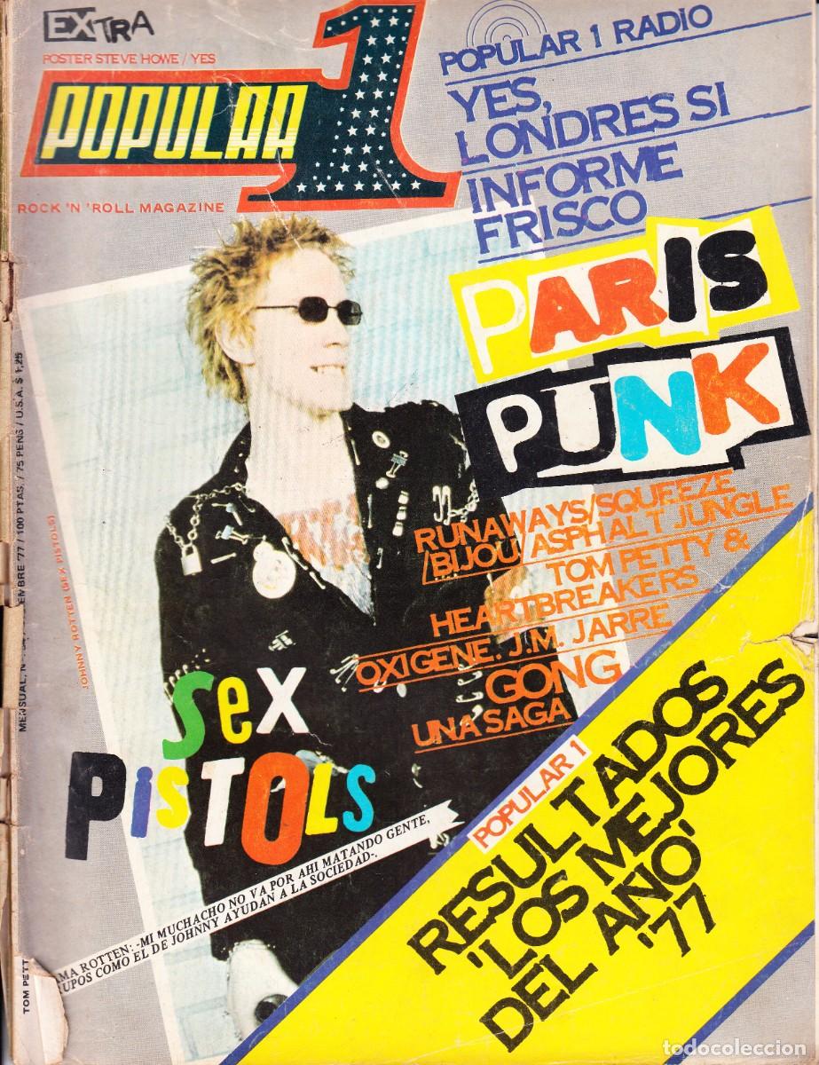 Revistas de m&uacute;sica: POPULAR 1. N&ordm; 54. YES, PARIS PUNK, SAN FRANCISO ROCK, LOS MEJORS DEL A&Ntilde;O 77