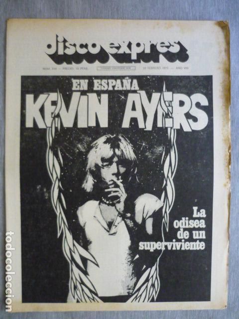 Magazines de musique: DISCO EXPRES N&ordm; 314 KEVIN AYERS, JOHNNY WINTER, BRAKAMAN, MAGNA CARTA, ELISA SERNA