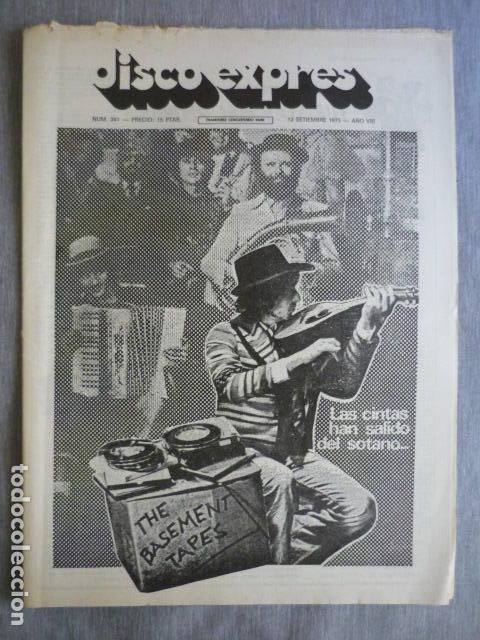 Magazines de musique: DISCO EXPRES N&ordm; 341 BOB DYLAN BILLY JOEL THE WHO PETE TOWNSHEND ROXY MUSIC LINK WRAY