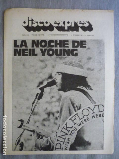 Revistas de m&uacute;sica: DISCO EXPRES N&ordm; 344 PINK FLOYD NEIL YOUNG LOLE Y MANUEL THE WHO FRANK ZAPPA ROLLING STONES AEROSMIth