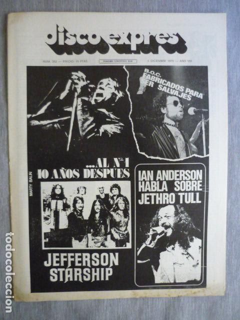 Magazines de musique: DISCO EXPRES N&ordm; 352 PEDRO RUY BLAS JETHRO TULL BLUE OYSTER CULT