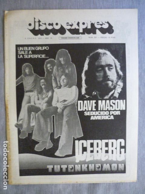 Riviste di musica: DISCO EXPRES N&ordm; 357 PINK FLOYD ICEBERG D. MASON BURNING IAN MATTHEWS
