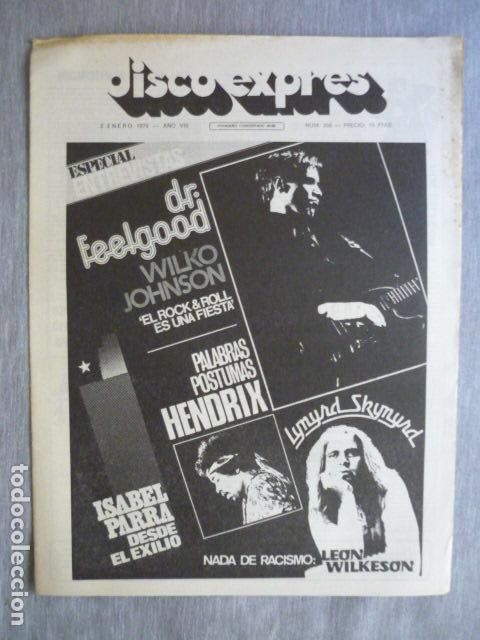 Magazines de musique: DISCO EXPRES N&ordm; 356 LYNYRD SKYMYRD Feelgood / Wilko Johnson / Hendrix / Isabel Parra