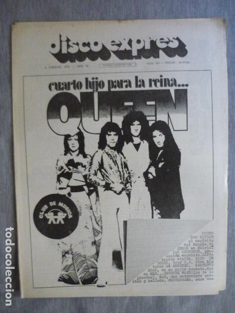 Magazines de musique: DISCO EXPRES N&ordm; 361 QUEEN HOUND DOG TAYLOR FRANK ZAPPA GRATEFUL DEAD MC5