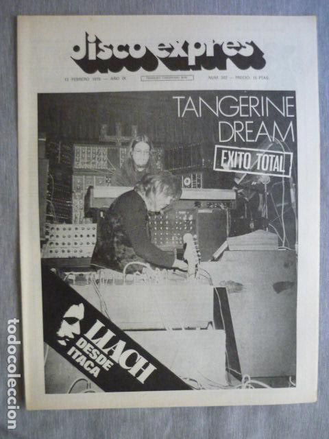 Magazines de musique: DISCO EXPRES N&ordm; 362 TANGERINE DREAM, LLUIS LLACH, HOWLIN&rsquo; WOLF, STEVE HILLAGE