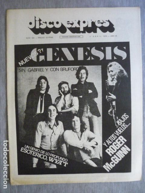 Music magazines: DISCO EXPRES N&ordm; 369 GENESIS ROBERT WYATT ROGER McGUINN BURNING
