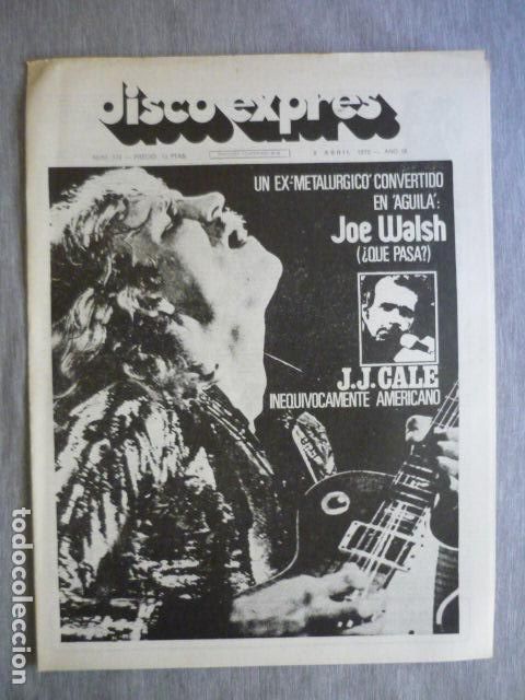 Magazines de musique: DISCO EXPRES N&ordm; 370 J.J. CALE CAN OVIDI MONTLLOR SAVOY BROWN LEONARD COHEN