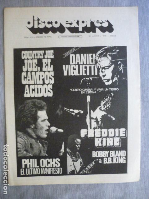 Magazines de musique: DISCO EXPRES N&ordm; 373 FREDDIE KING, VIGLIETTI, OCHS