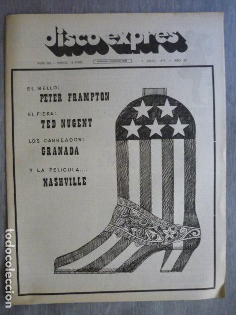 Music magazines: DISCO EXPRES N&ordm; 382 CANET ROCK BURNING PHIL OCHS TED NUGENT