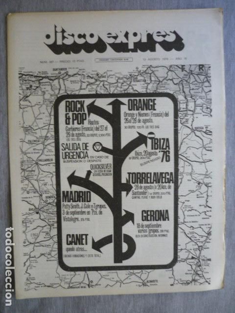 Music magazines: DISCO EXPRES N&ordm; 387 ATILA CANET ROCK GARY WRIGHT FRIEDERICH GULDA NILS LOFGREN