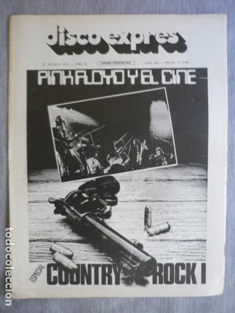 Magazines de musique: DISCO EXPRES N&ordm; 389 PINK FLOYD ESPECIAL COUNTRY ROCK