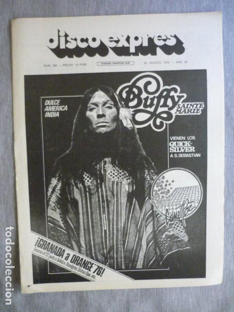 Riviste di musica: DISCO EXPRES N&ordm; 388 BUFFY SAINTE MARIE QUICKSILVER FESTIVAL CALE PATTI SMITH
