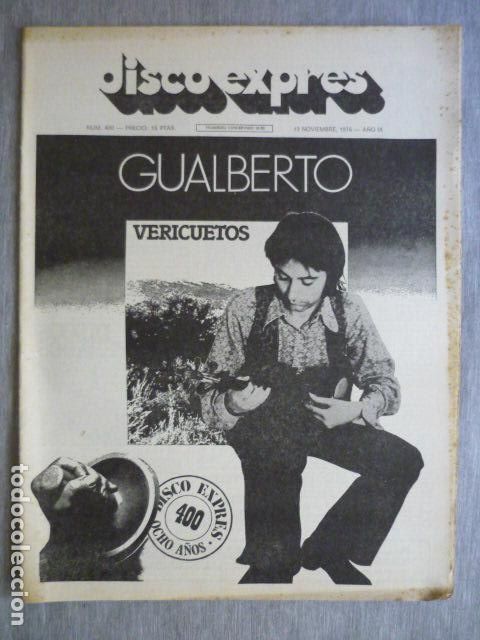 Magazines de musique: DISCO EXPRES N&ordm; 400 GUALBERTO, PARACELSO, BEATLES, NOEL REDDING