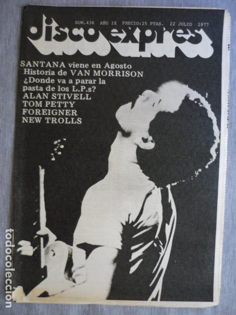 Musikzeitschriften: DISCO EXPRES N&ordm; 436 SANTANA NEW TROLLS FOREIGNER ALAN STIVELL TOM PETTY