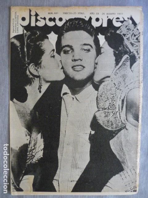 Riviste di musica: DISCO EXPRES N&ordm; 441 ELVIS PRESLEY SANTANA ERIC CLAPTON BUKKA WHITE SEA LEVEL ICEBERG