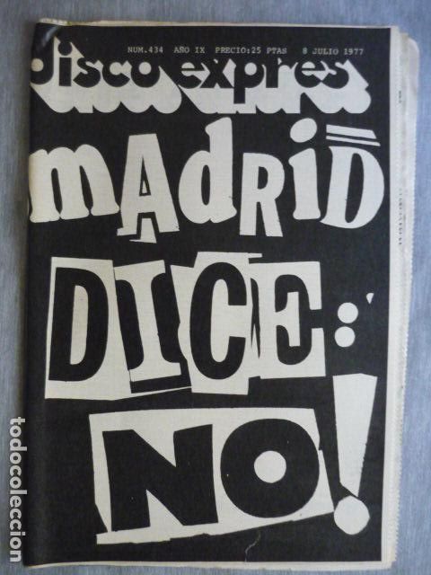 Musikzeitschriften: DISCO EXPRES N&ordm; 434 The Clash Bad Company Roderick Taylor Ike & Tina Turner Banana Makoki