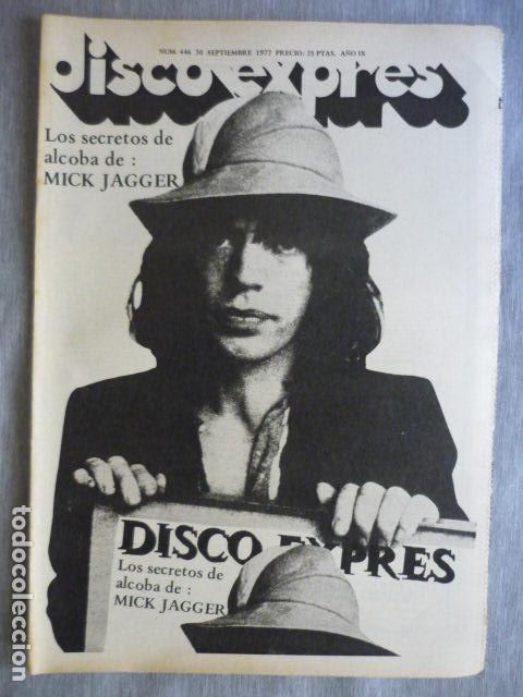 Riviste di musica: DISCO EXPRES N&ordm; 446 MICK JAGGER COZ MAKOKI PUNK ROCK CATALA