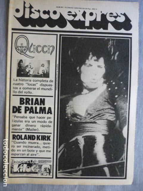 Magazines de musique: DISCO EXPRES N&ordm; 461 QUEEN BRIAN DE PALMA ROLAND KIRK SWEET