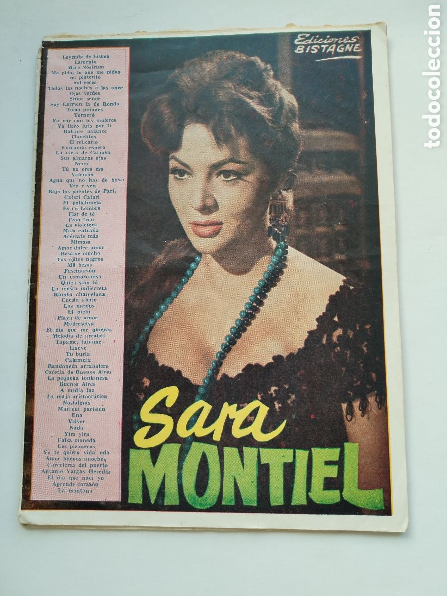 Revistas de m&uacute;sica: CANCIONERO SARA MONTIEL