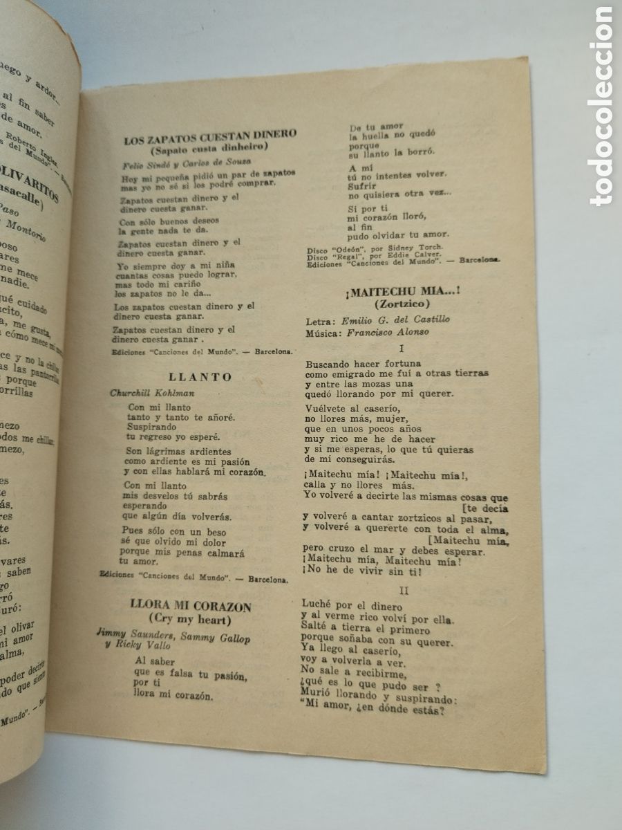 Revistas de m&uacute;sica: CANCIONERO SELECTO LILI - Foto 3