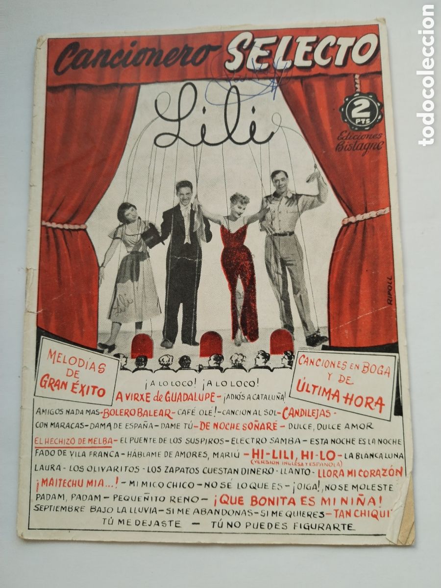 Revistas de m&uacute;sica: CANCIONERO SELECTO LILI