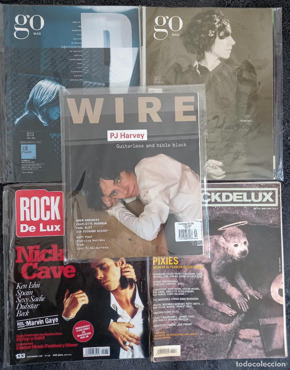 Revistas de m&uacute;sica: ote de 5 revistas Rockdelux + Wire + Go Mag