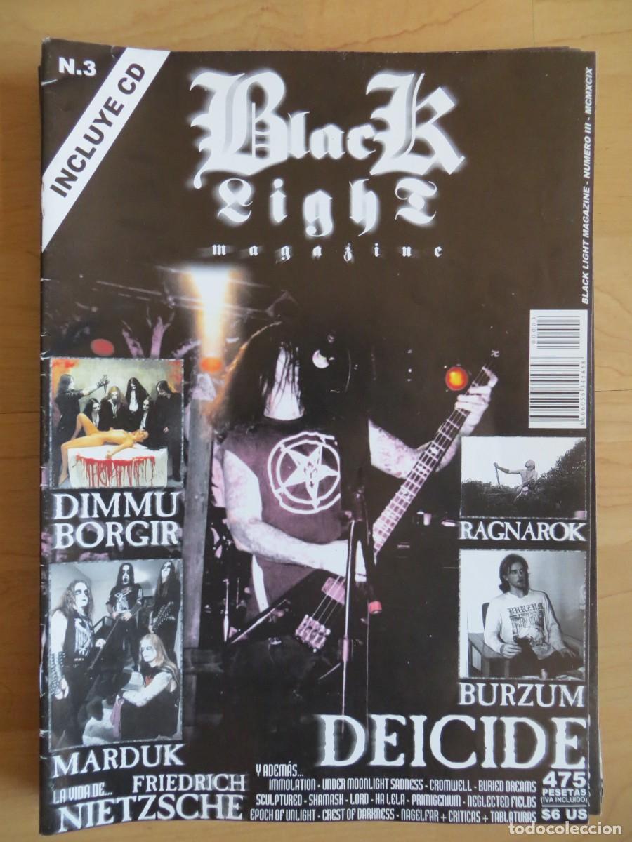 Revistas de m&uacute;sica: BLACK LIGHT MAGAZINE: NUM.3-DEICIDE-BURZUM-DIMMU BORGIR-IMMOLATION-ETC..