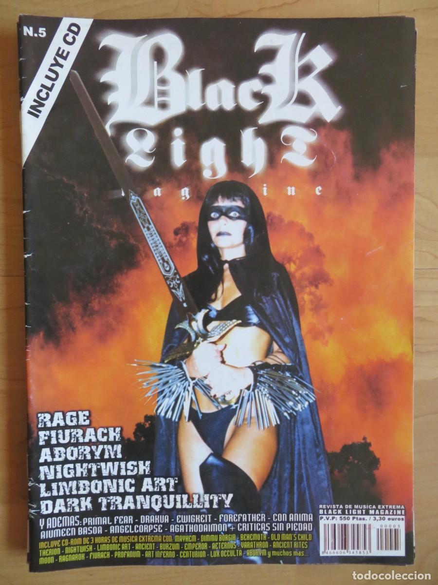 Revistas de m&uacute;sica: BLACK LIGHT MAGAZINE: NUM.5 - RAGE-NIGHTWISH-PRIMAL FEAR-DARK TRANQUILLITY....+ POSTERS
