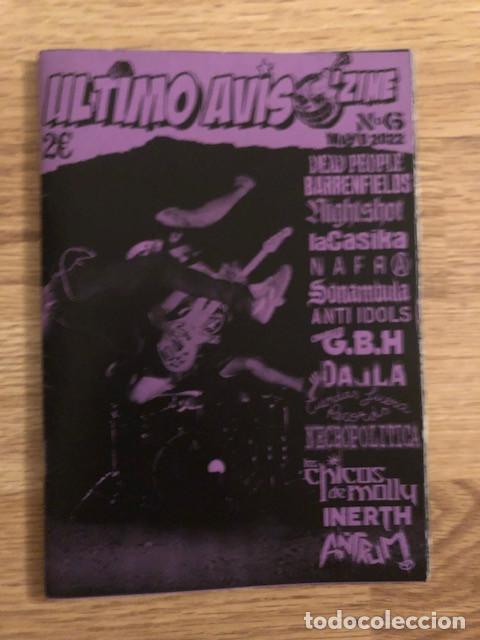 Revistas de m&uacute;sica: &Uacute;ltimo Aviso n&uacute;mero 6 Fanzine