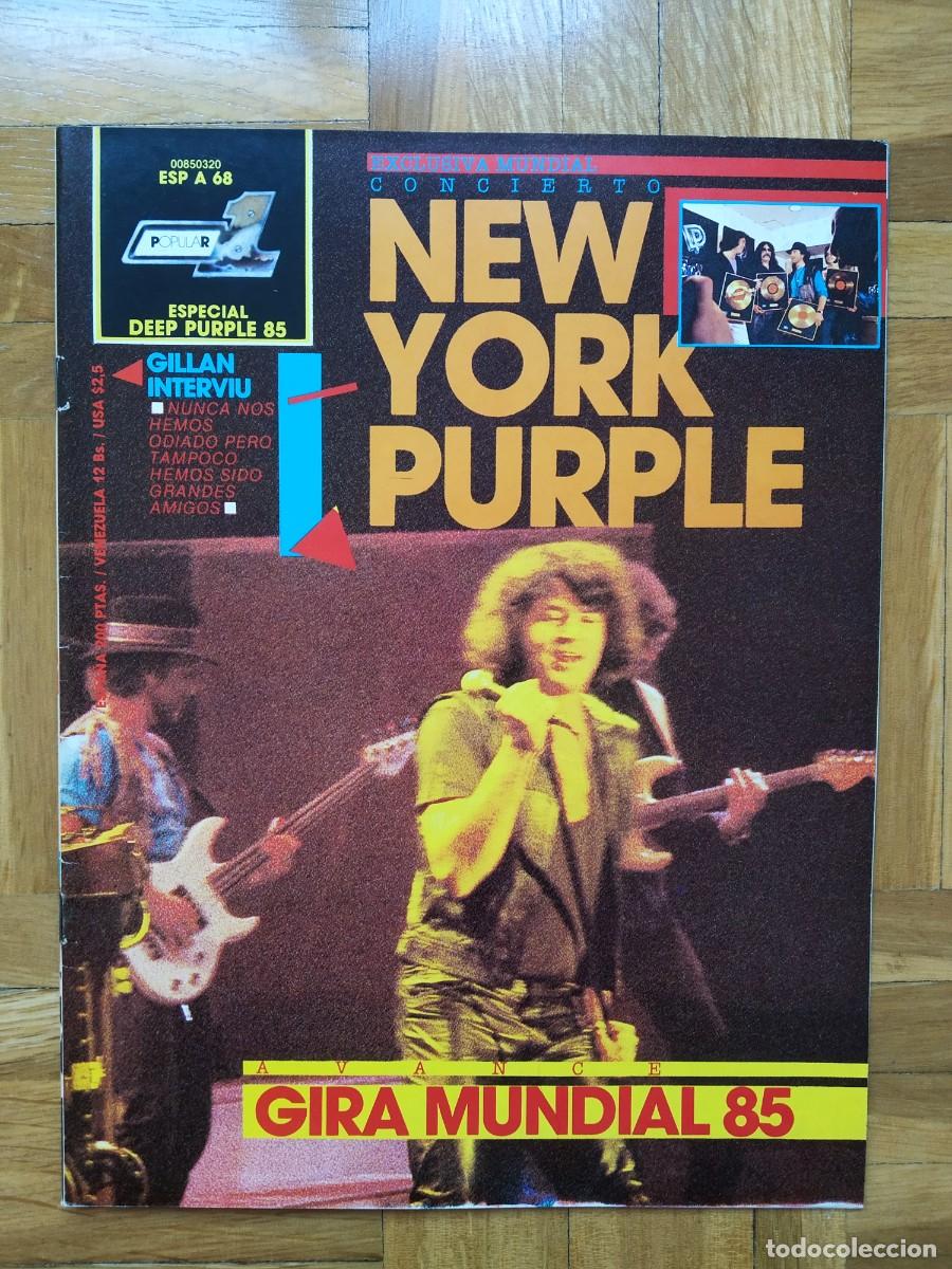 Revistas de m&uacute;sica: REVISTA POPULAR 1 ESPECIAL A 85 DEPP PURPLE GIRA MUNDIAL 85 IAN GILLAN VER FOTOS SIN POSTERS