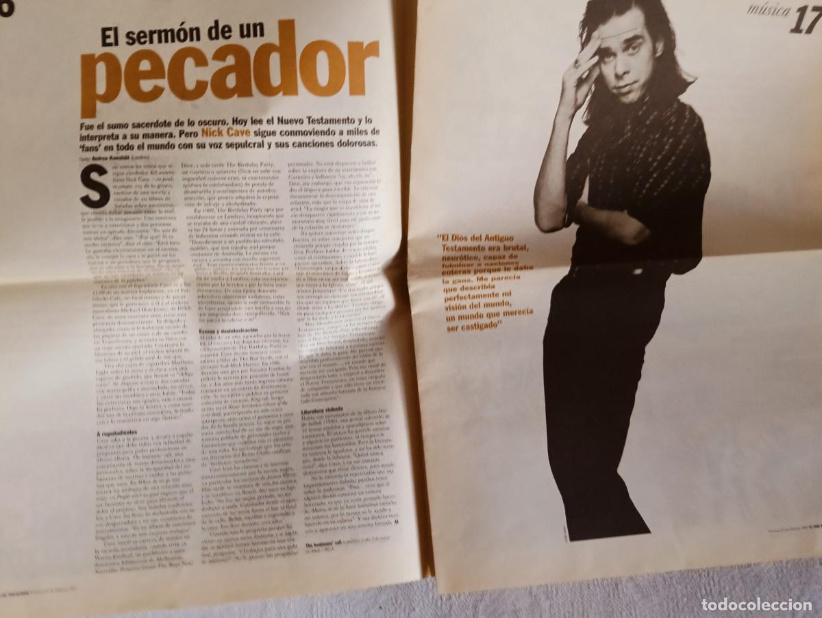 Revistas de m&uacute;sica: NICK CAVE Y OTROS Entrevista suplemento el Pais de las tentaciones 23-02-97