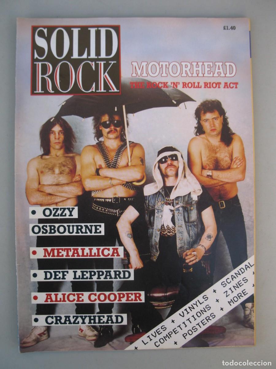 Revistas de m&uacute;sica: SOLID ROCK - EN INGL&Eacute;S - A&Ntilde;O 1987. - Foto 1